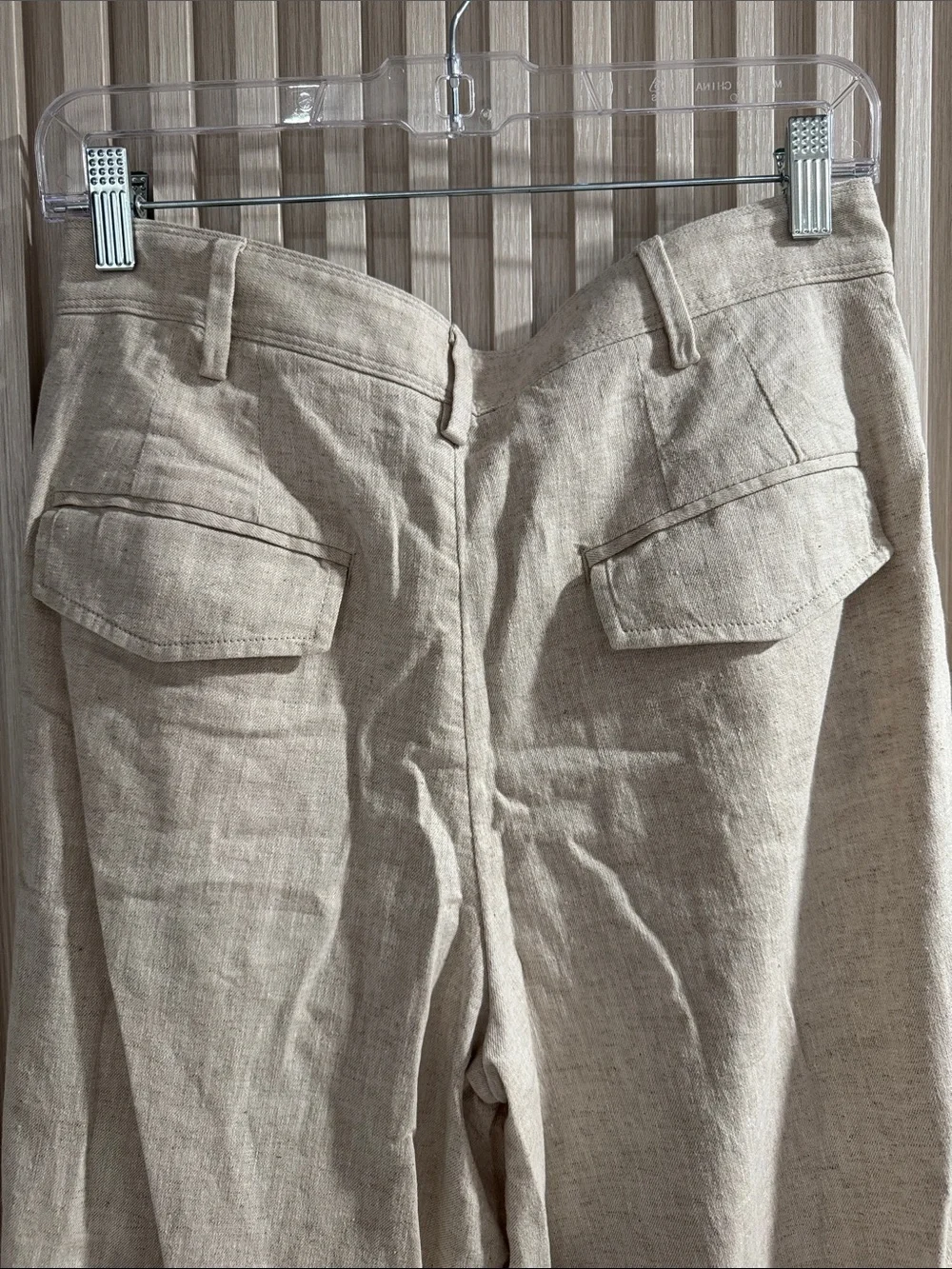 Banana Republic Linen Wide-Leg Pants — Light Beige